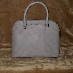 Michael Kors Cindy Medium Dome Satchel in Grey